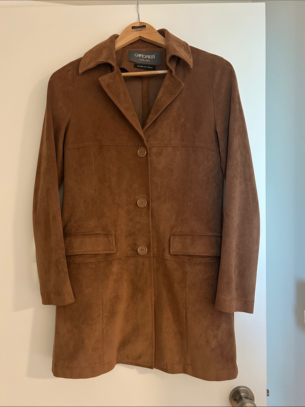 Brown Faux Suede Women’s Jacket